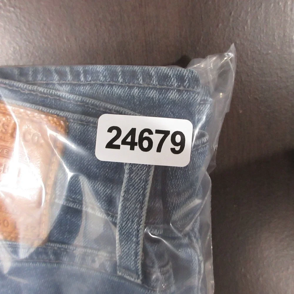 Levis Jeans Mens 30x32 Blue 511 Slim Straight Faded Whisker Stretch Denim Pants